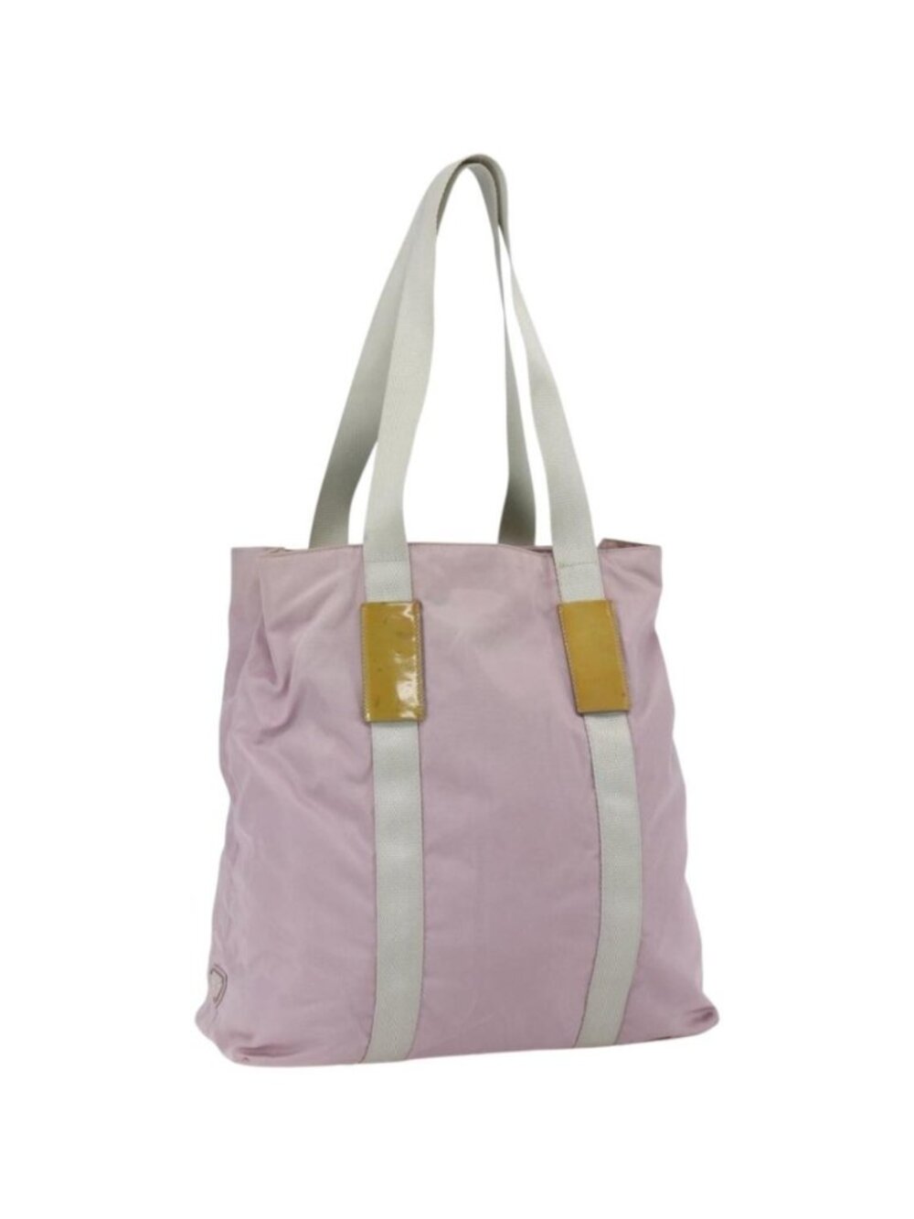 PRADA Tote Bag Nylon Pink Silver